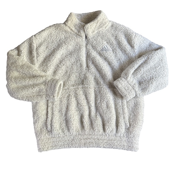Adidas Girls Sherpa Pullover - Picture 1 of 3